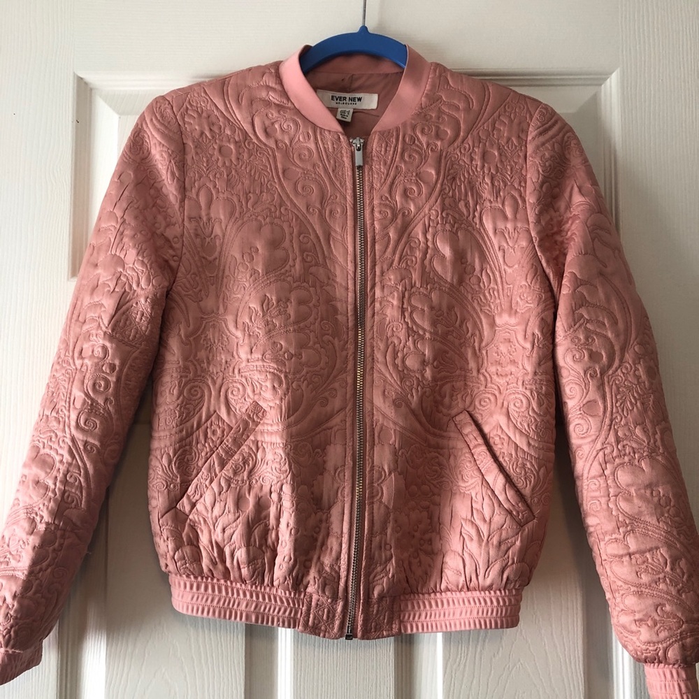 Pink bomber jacket